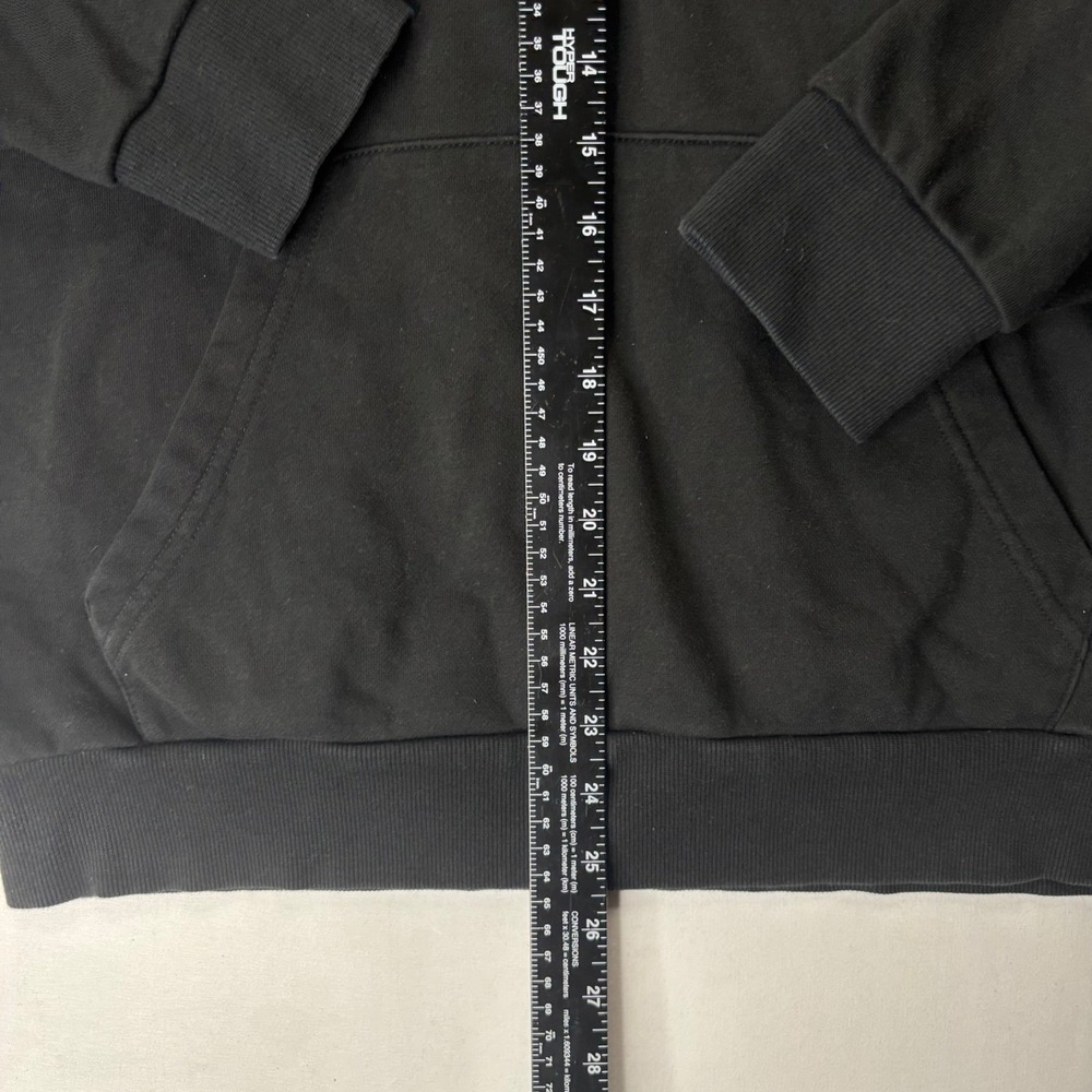 Meters/bonwe Black Graphic Pullover Hoodie Men's XL Streetwear Oversized - Picture 10 of 12
